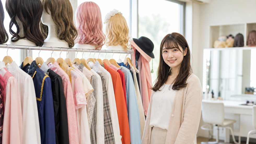 ミント札幌の衣装・ウィッグレンタルコーナー（無料レンタル設備）
