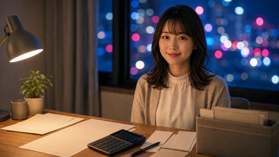 確定申告の書類と電卓(扶養内での収入管理)