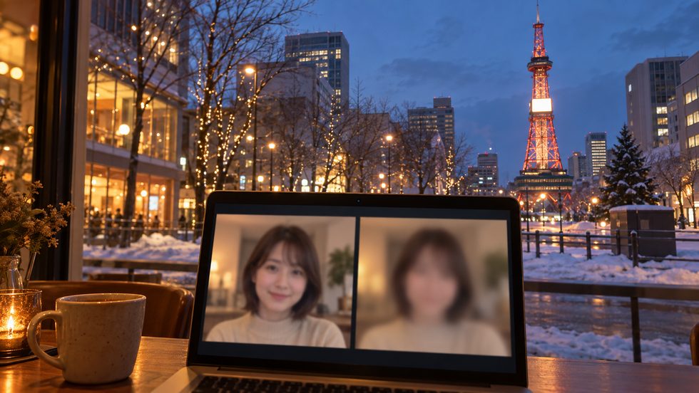 ミント独自の加工カメラで別人レベルに加工された配信映像(身バレ対策)