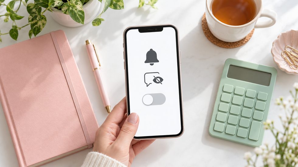 スマホの通知設定でロック画面に内容を表示しない設定にする画面のイメージ
