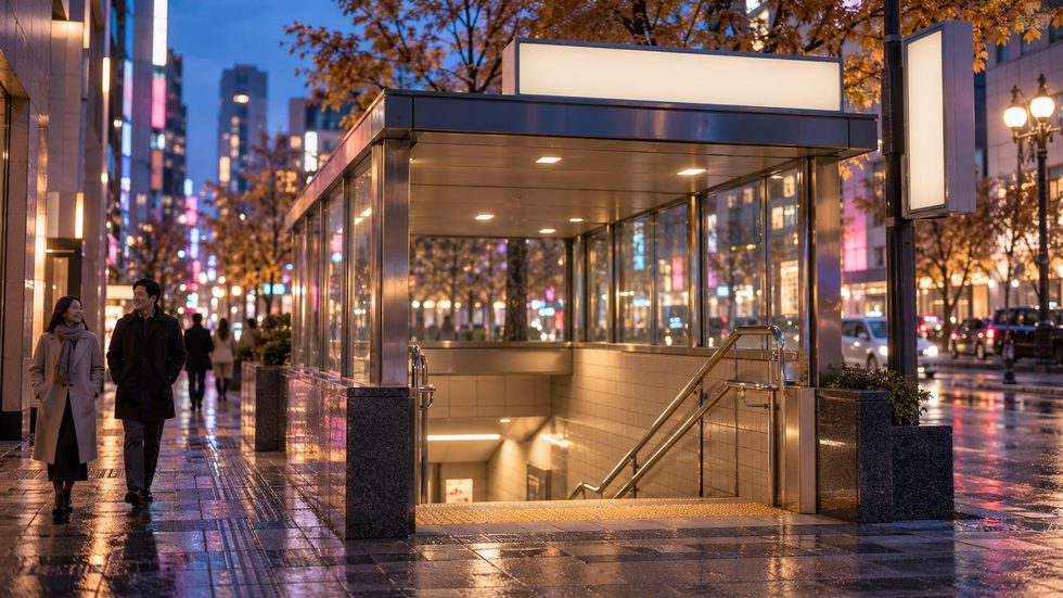 札幌市営地下鉄すすきの駅の出口付近の風景(事務所まで徒歩1分)